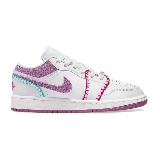 Jordan 1 Low White Light Bordeaux (GS)