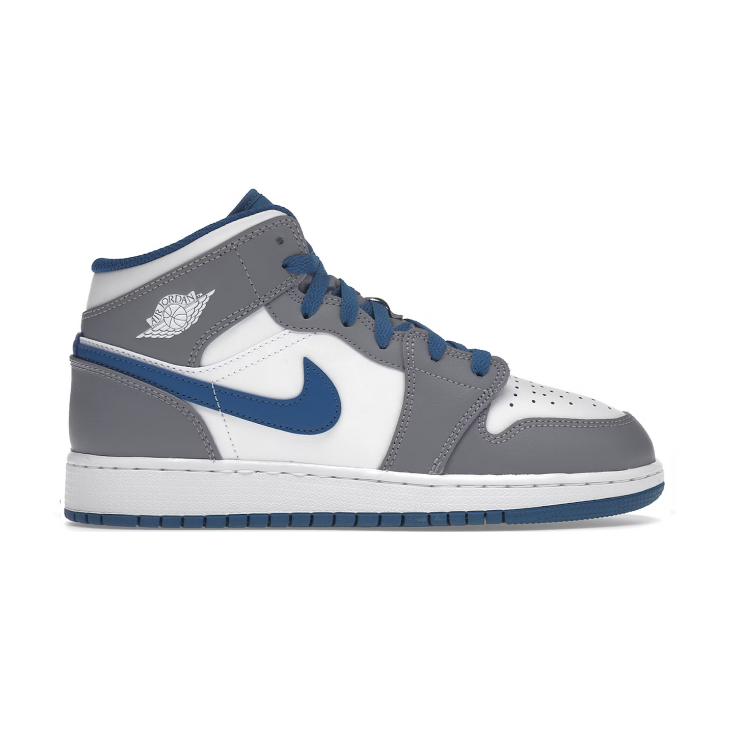 Jordan 1 Mid True Blue Cement GS